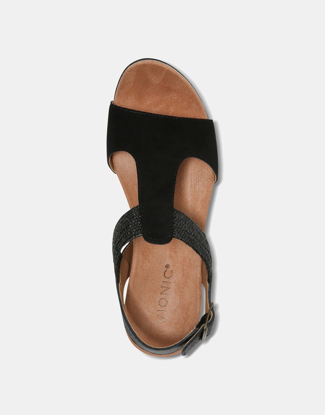 Vionic - Kaytie Wedge Sandal - Black