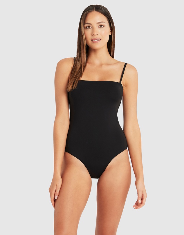 Sea Level Australia - Essentials High Leg Bandeau One Piece - INDENT