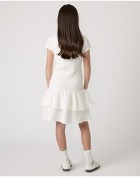 Decjuba Kids - Alessia Textured Mini Dress - Teens