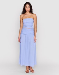 MINKPINK - Luna Yoke Detail Maxi Skirt