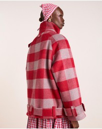 Damson Madder - Polly Wool Bomber Jacket