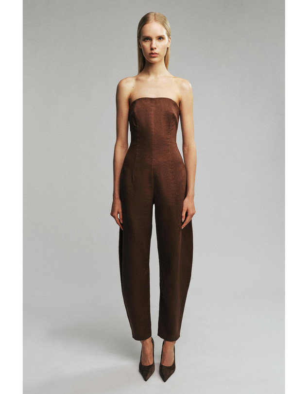 Bardot - Lysette Barrel Linen Jumpsuit
