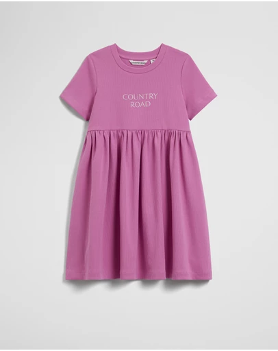 Country Road - Australian Cotton Blend Short Sleeve Rib Dress