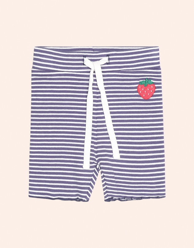 Huxbaby - Stripe Rib Bike Shorts - Babies-Teens