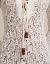BY JOHNNY. - Eliana Tie Sheer Ankle Dress