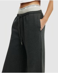 Cotton On Body Active - Plush Tie Waist Wide Leg Sweatpants
