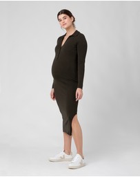 Ripe Maternity - Sammy Knit Polo Dress