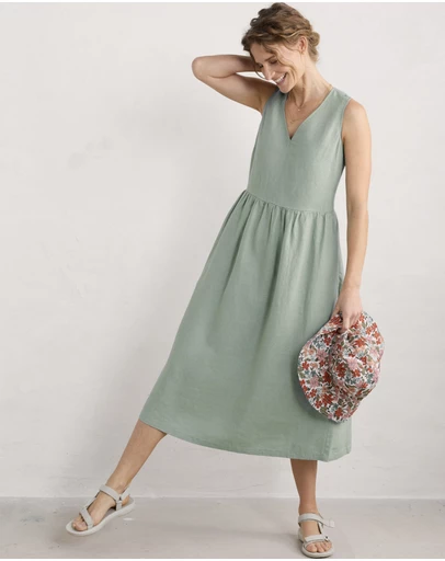 Seasalt - Seasalt Cornwall Green Lowland Heather Dress