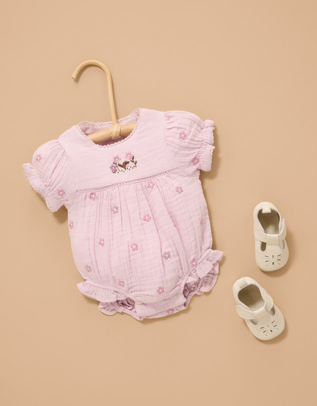 Purebaby - Embroidered Bodysuit-Kids-Babies