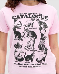 BDG By Urban Outfitters - Cat Catalogue Relaxed Tee