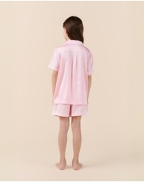 Gingerlilly - Mini Sonia Silky Satin Short PJ Set
