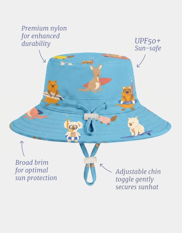 Toshi - Swim Sunhat Pirate - Babies-Kids