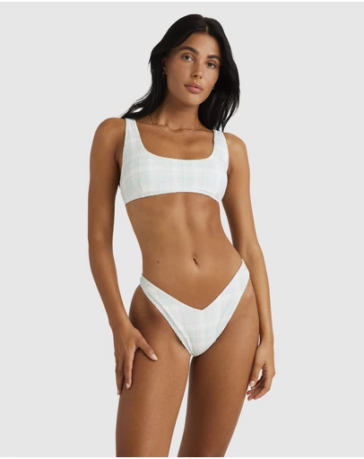 RVCA - Summer Plaid Scooped Bralette