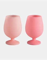 porter green - stemm | silicone unbreakable wine glasses