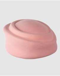 Max Alexander - Felt Pink Pillbox Hat