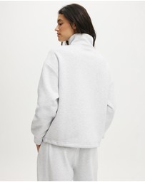 Cotton On Body Active - Plush Half Zip Sweatshirt