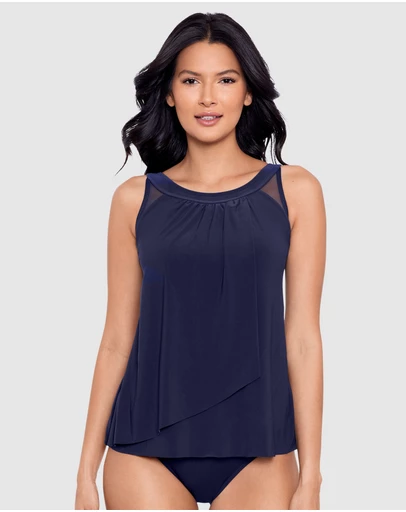 Miraclesuit Swimwear  - Illusionists Ursula Underwired High Neck Tankini Top