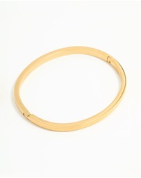 Lovisa - Waterproof Gold Plated Stainless Steel Solid Hinge Bangle