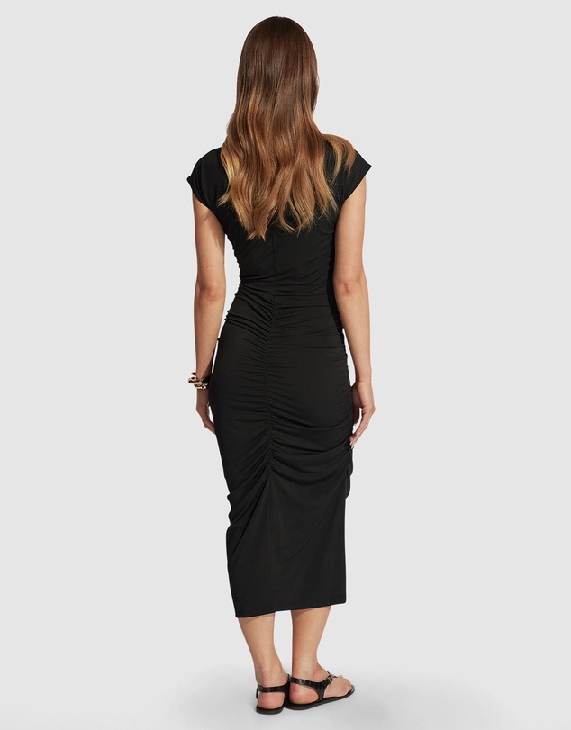 Decjuba - Margot Gathered Midi Dress