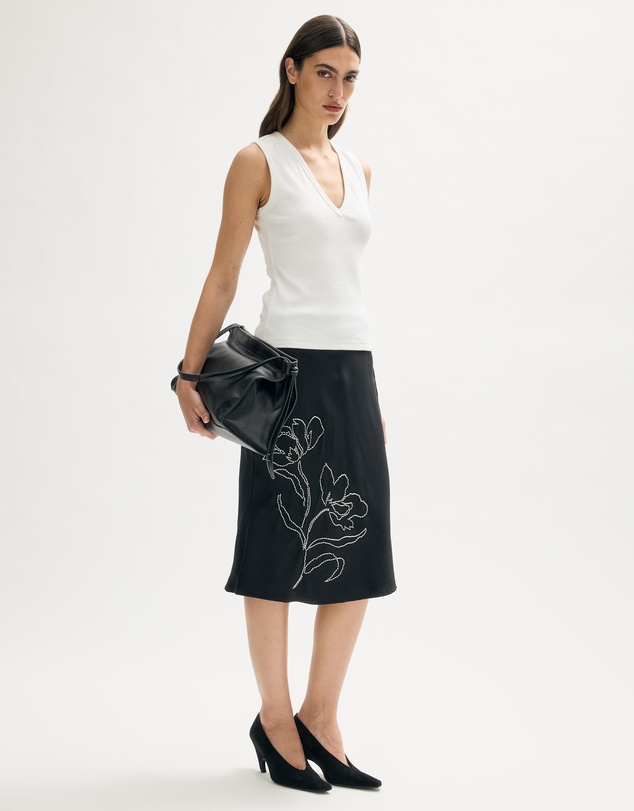 Minima Esenciales - Amelie Beaded Midi Skirt