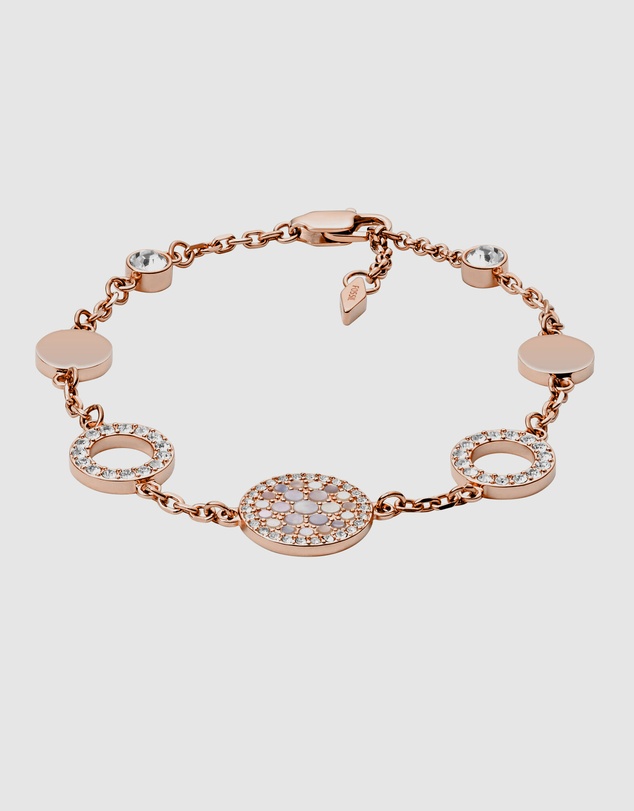 Fossil - Fossil Disk Station Two Tone Bracelet JF01739791