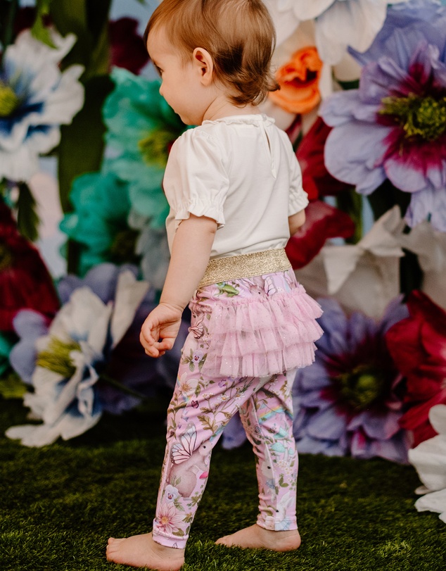 Fleur Harris - 'Fairyland' Fabulous Frilled Legging in Pink Lavender