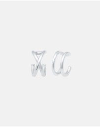 Elli Jewelry - Earrings Ear Cuff Geo Basic Minimalist 925 Sterling Silver
