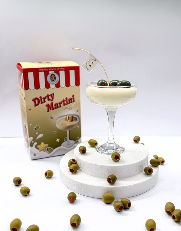 Don't Eat My Candle - Dirty Martini Cocktail Candle - Double Pour (220g)