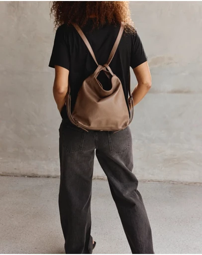 VESTIRSI - Bella Mini Milk Chocolate 3-in-1 Convertible Bag