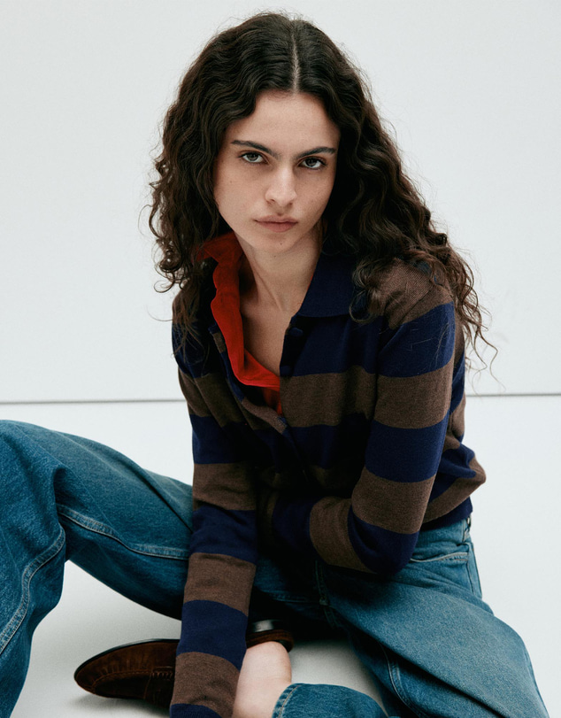 M.N.G - Cardigan with Buttons and Lapel Collar