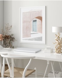 Olive et Oriel - House Of Peach Santorini Art Print