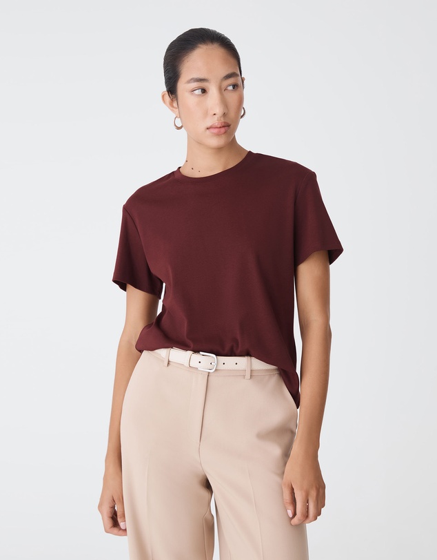 Forcast - May Relaxed Cotton T-shirt