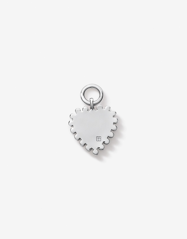 Michael Hill - Blue Enamel Heart Earring Charm in Sterling Silver