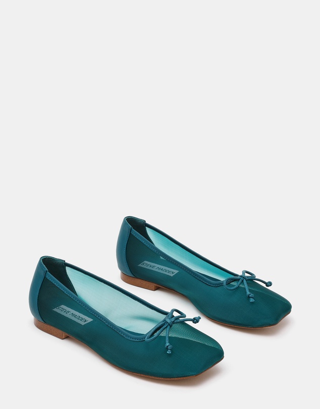 Steve Madden - Flaire Teal Mesh Flats