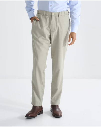 3 Wise Men - 3 Wise Men Wallace Wool Trouser - Beige