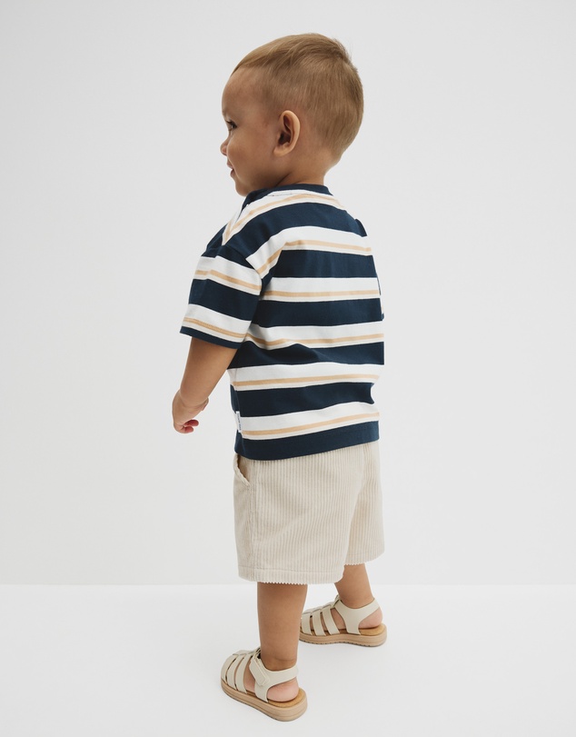 Country Road - Australian Cotton Oversized Stripe Short Sleeve T-shirt