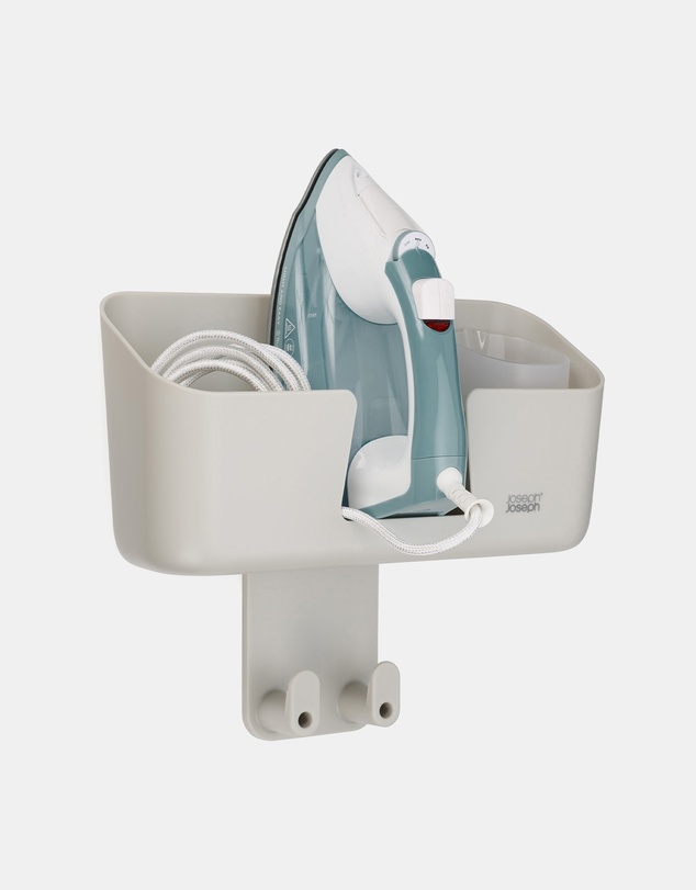 Joseph Joseph - Ironhub™ Wall-Mounted Iron Storage Caddy with Ironing Board Hook