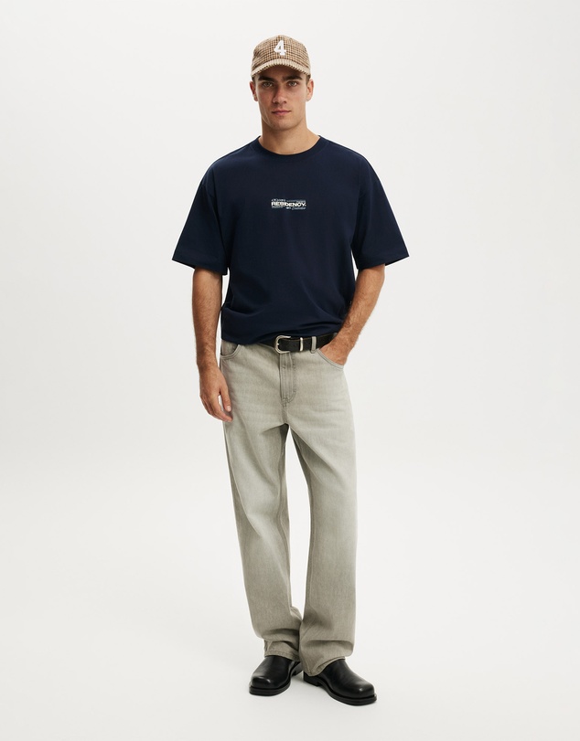 Cotton On - Box Fit Text T-Shirt