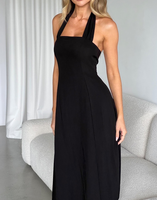 Dazie - One Last Time Halter Midi Dress