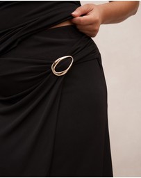 Forever New Curve - Sofia Curve Hardware Wrap Skirt