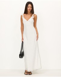 Dazie - Swell Polka Dot Maxi Dress