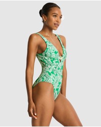 Sea Level Australia - Palmera Chain Link Longline One Piece