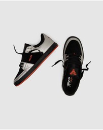 Fallen Footwear - Fallen Footwear Men Trooper Orange Fluro Chris Cole Shoes Black/Silver
