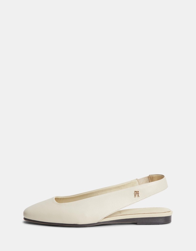 Tommy Hilfiger - Lana Leather Sling Back Ballerina Flats - Women's