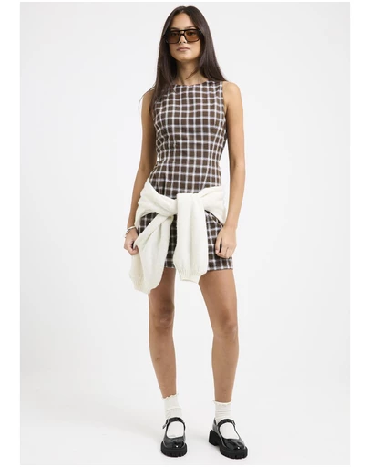 Subtitled - Gabs Plaid Romper