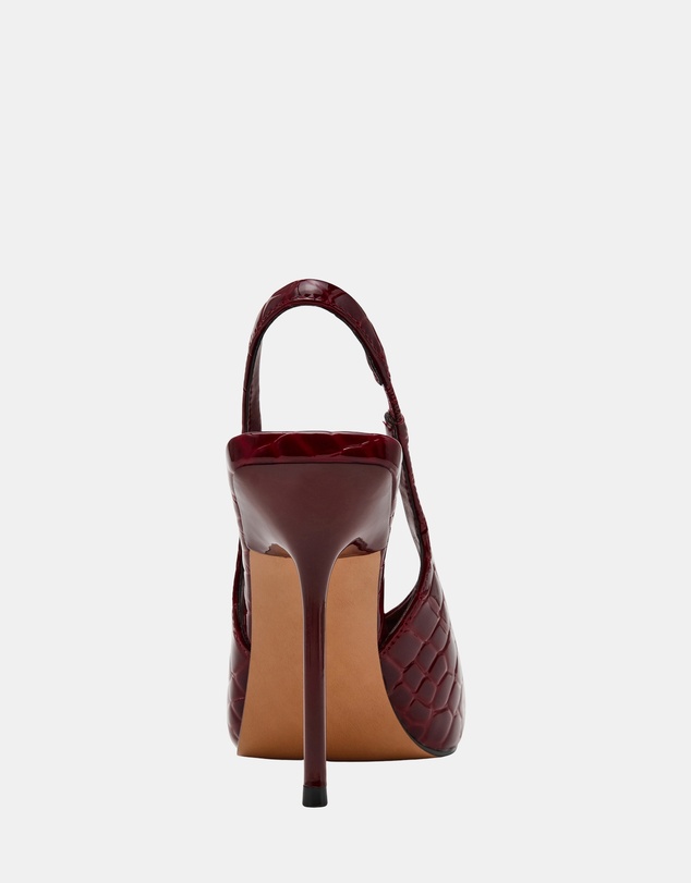 Steve Madden - Lucian Wine Croco Heels