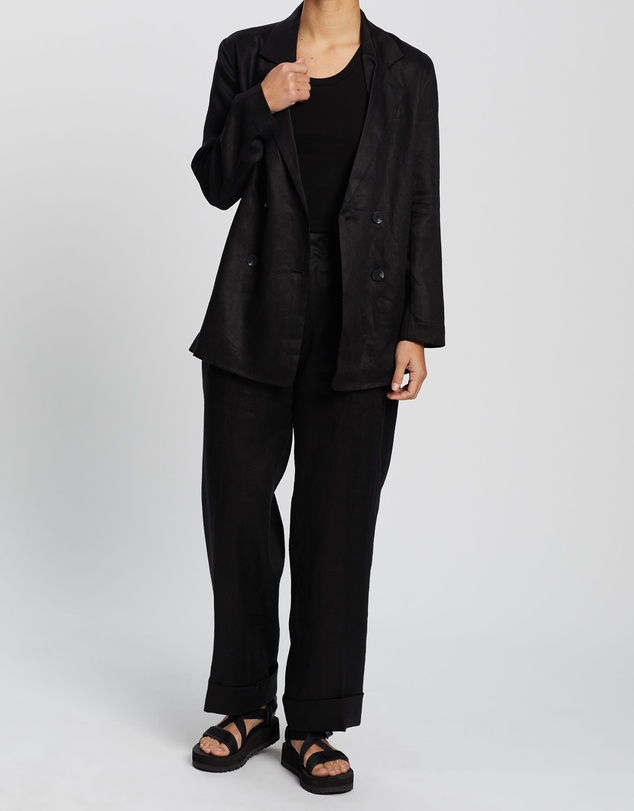 Assembly Label - Double Breasted Linen Blazer