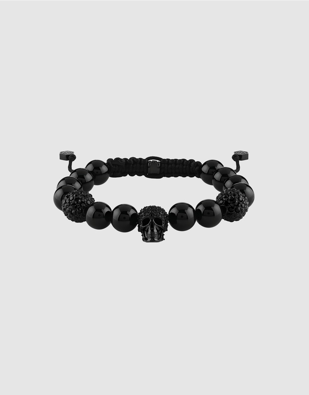 Philipp Plein - PLEIN ELITE IP Black Black Crystals Black Agate bracelet