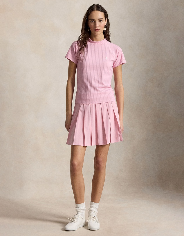 Polo Ralph Lauren - Ribbed Stretch-Blend Mockneck Polo