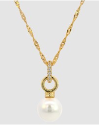Georgini - Georgini Adagio Pearl Duo Pendant Gold